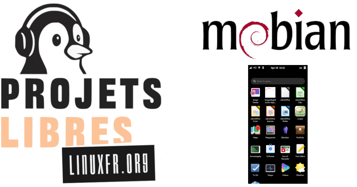 Projets Libres présente Mobian : Debian dans votre smartphone !